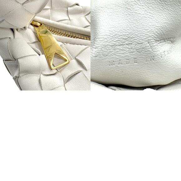 BOTTEGA Veneta Jodie Intrecciato Leather Handbag White - Picture 5 of 5